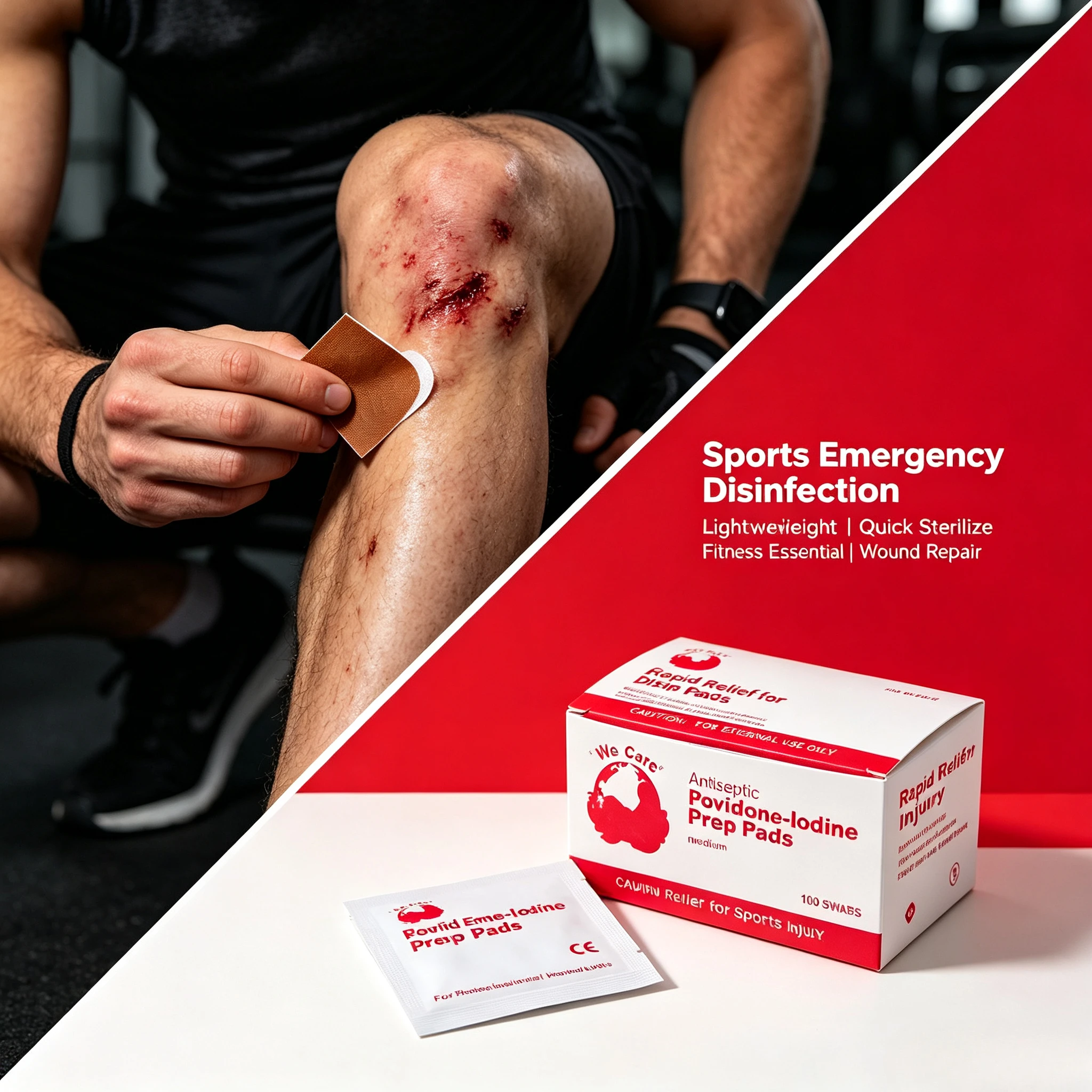 Portable Povidone-Iodine Disinfectant Wipes; Gentle and Non-Irritating; Suitable for Daily Object Disinfection and Wound Care