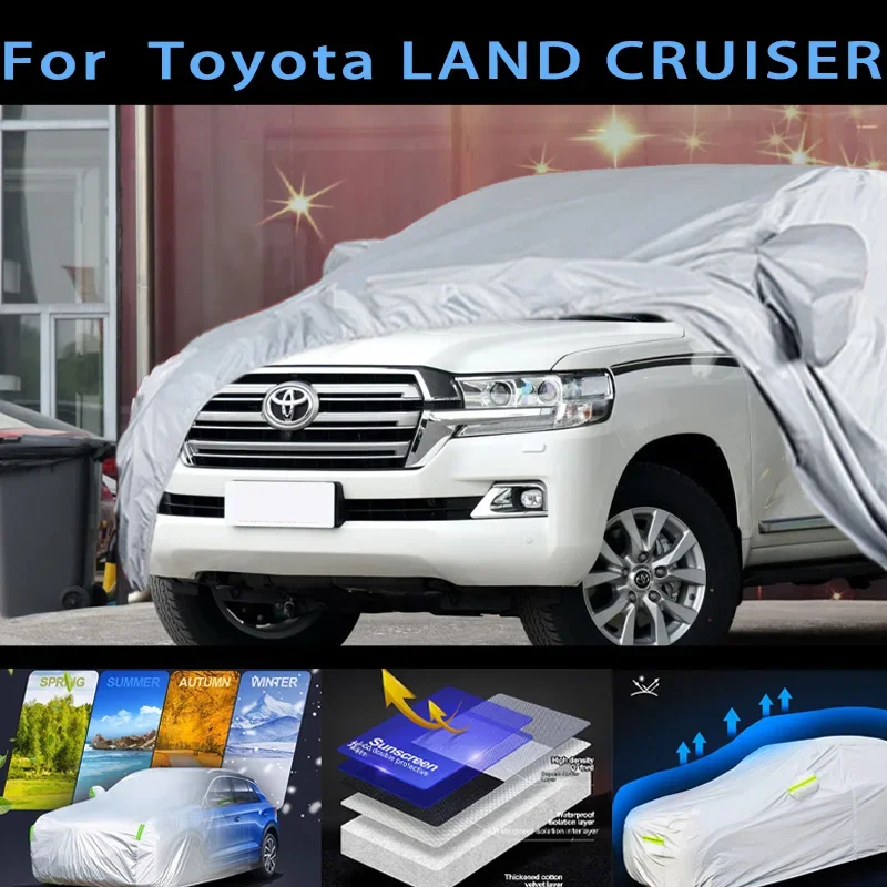 

For LAND CRUISER Car protective cover,sun protection,rain protection, UV protection,dust prevention auto paint protective