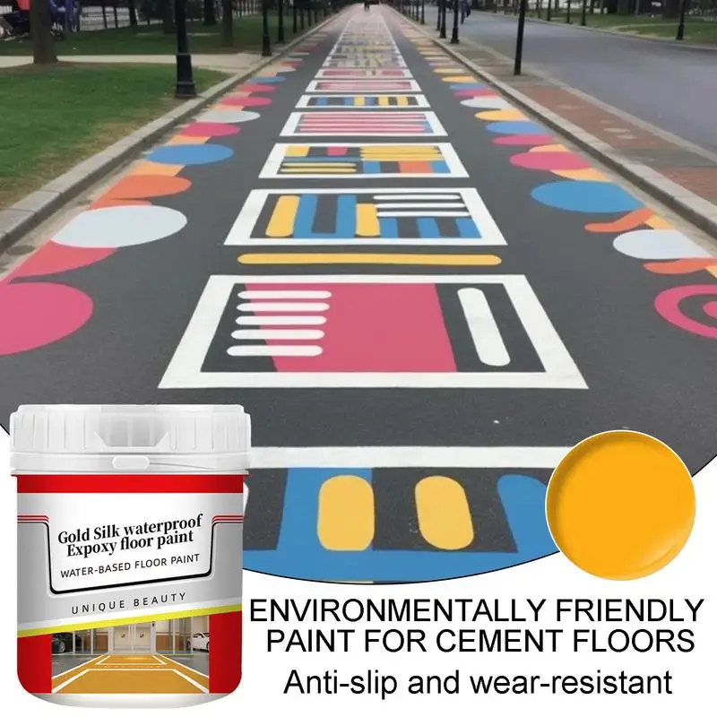 Quick-Dry Anti-Slip Water-Based Floor Paint Water-Based Epoxy Floor Paint Floor Paint Pressure-Resistant for Residential Road