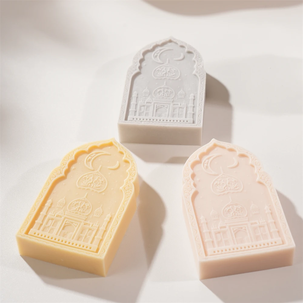 

Moon Star Soy Wax Eid Mubarak Gift idea Mubarak Ramadan Decor Candle Mold Arch Door Silicone Mould Home Decor
