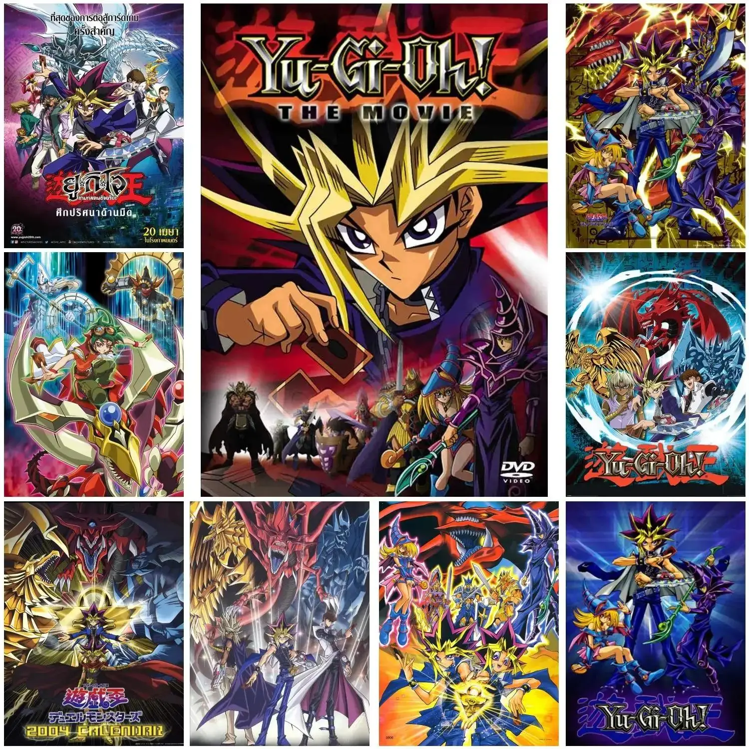 Póster de juego YuGiOh, impresiones, cuadro sobre lienzo para pared, para decoración moderna del hogar, sala de estar familiar