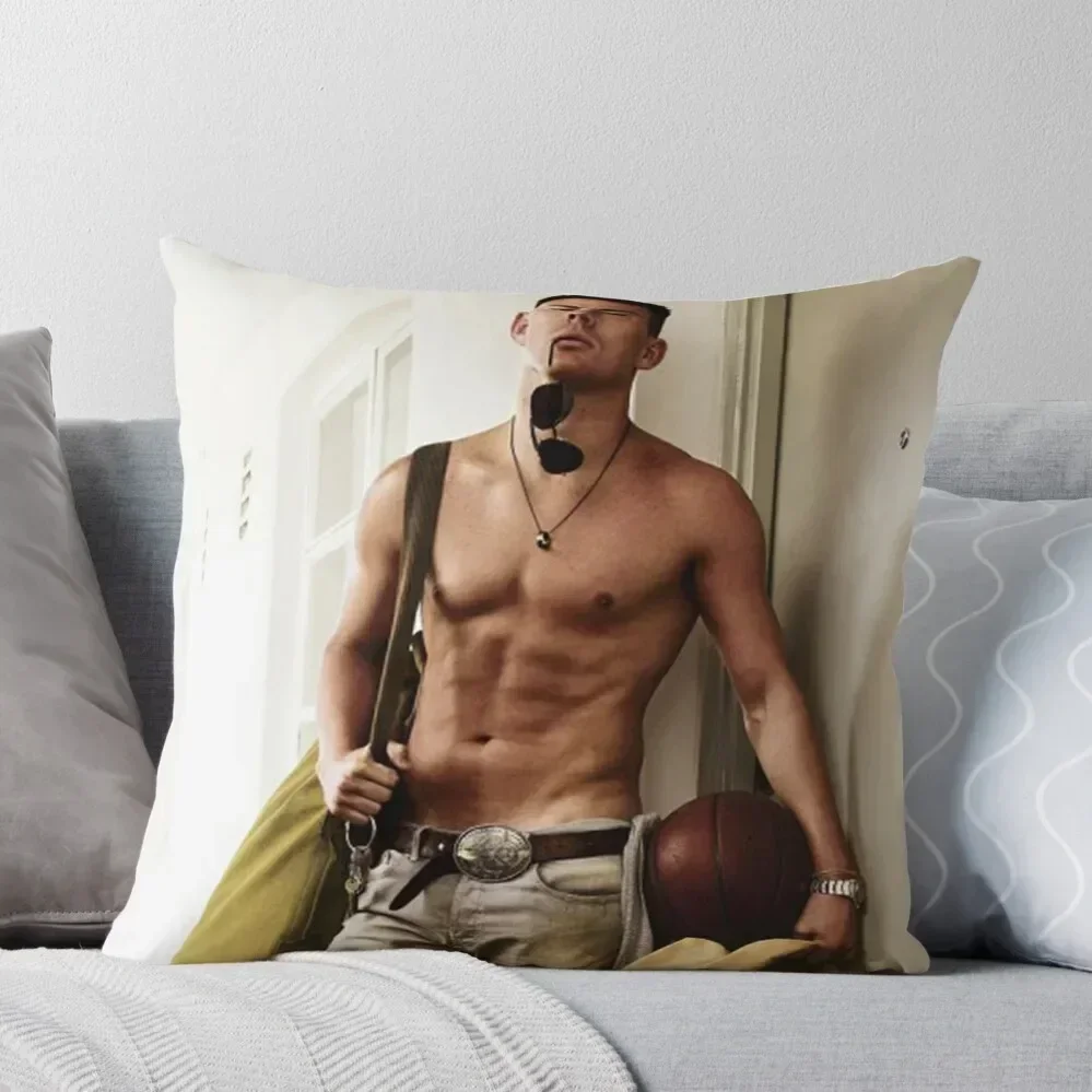 Channing Tatum Shirtless Throw Pillow Sofa Pillow Cover Custom Cushion luxury home accessories pillow