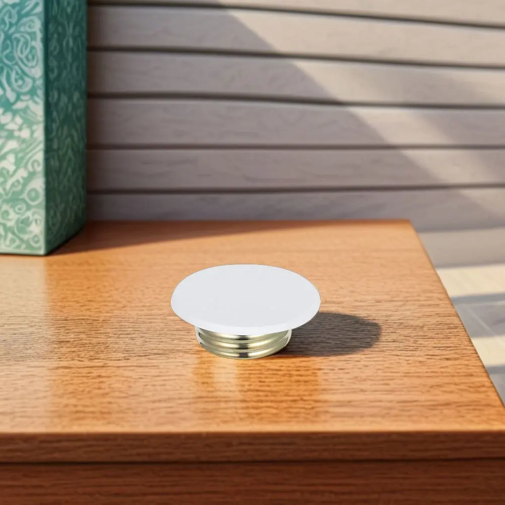 4Pcs Ceiling Sprinkler Covers Plate Concealed Design Easy Install White Metal Fire Sprinkler for Indoor Safety System