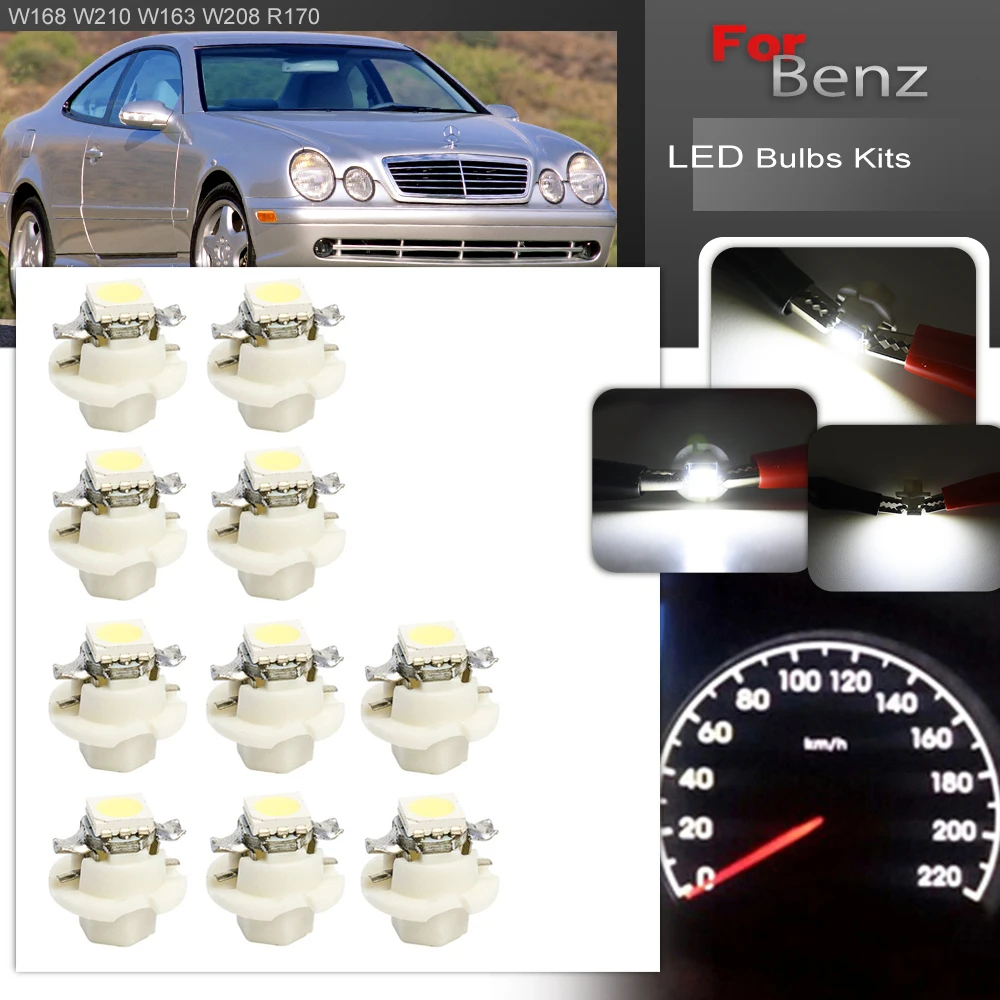Dla Benz m-class W163 1997-2001 ML270 CDI ML230 ML320 ML350 ML430 ML55 AMG Led żarówka tablica przyrządów klastra Speedo Dash światła