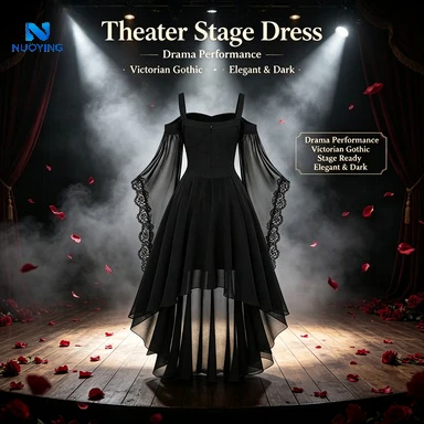 Costume da strega per Halloween 2026, abito gotico medievale da vampiro per adulti, abito cosplay con maniche lunghe in rete a farfalla per feste a tema carnevale