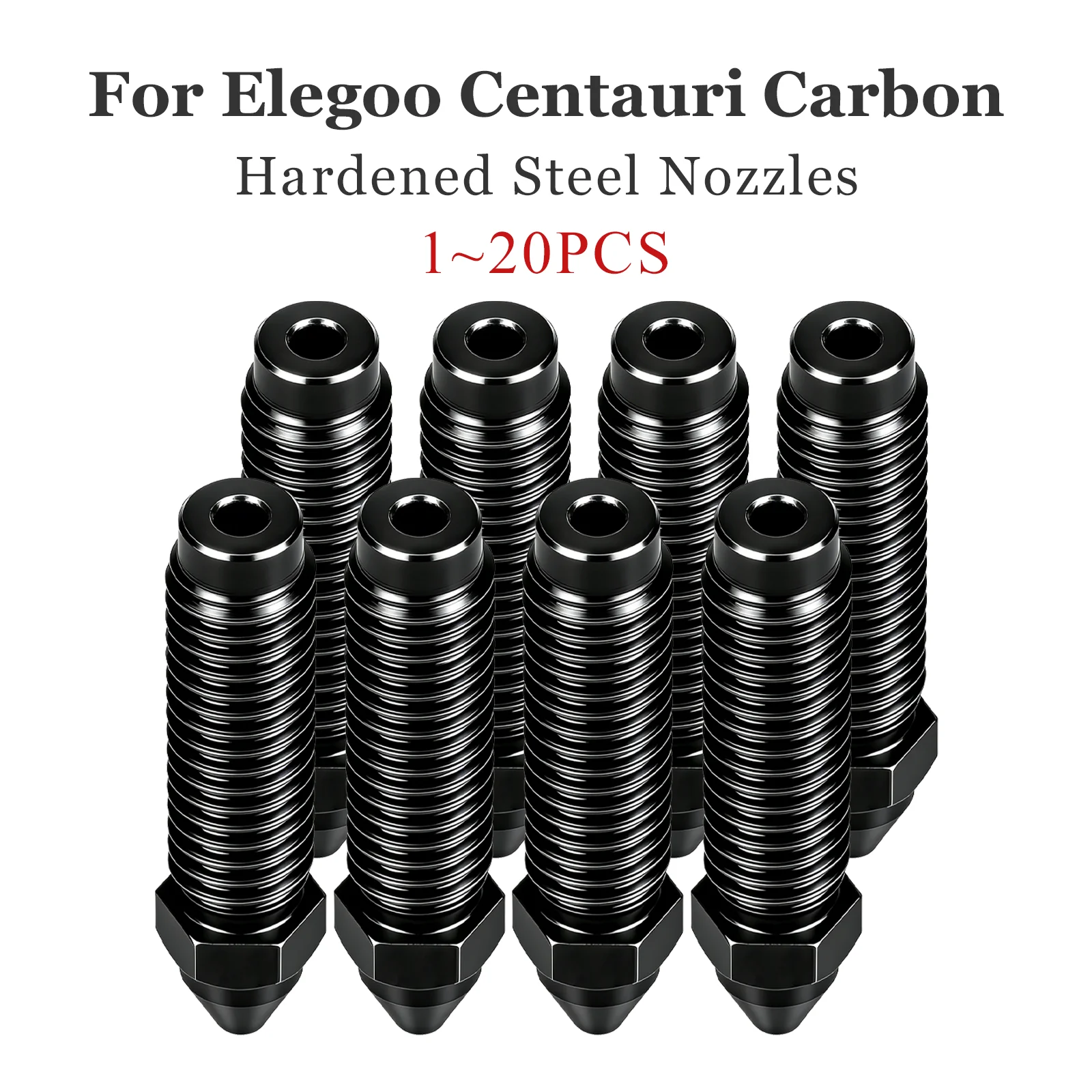 Elegoo Centauri Carbon Düse Gehärtet 0.2MM 0.4MM 0.6MM 0.8MM Düse High-Flow Hotend Extruder für Elegoo Carbon 3D-Drucker