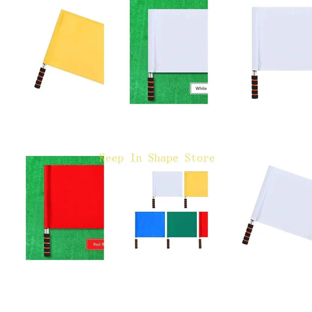 

U1JC Sponges Handle Racings Flags Referee Flags for Volleyballs, Track and Field