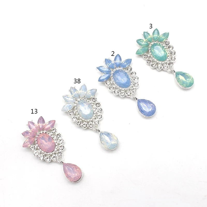 24 * 50MM Horse Eye Droplet Pendant Clothing Accessories DIY Handicrafts Bow Knot Decoration Cute And Cold Girl Feeling