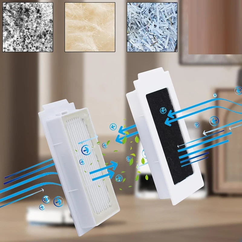Accessories for T30 Pro Omni / T30 Omni Robot Vacuum Cleaner, Main Brush, Dust Bags,Cloths, Filters-DTB1 view 4