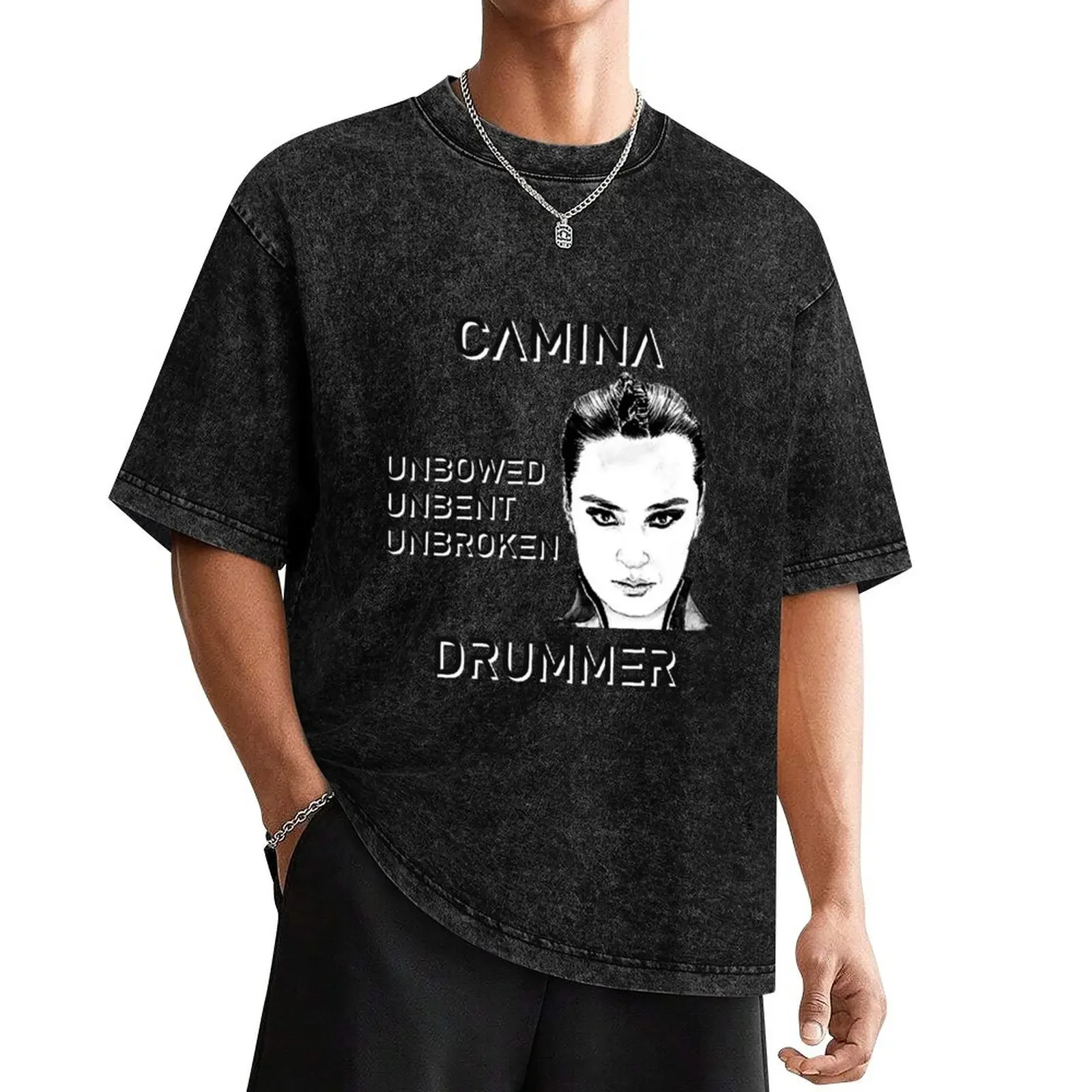 Camina Drummer Unbowed Quote T-Shirt boys whites cute clothes mens fashion