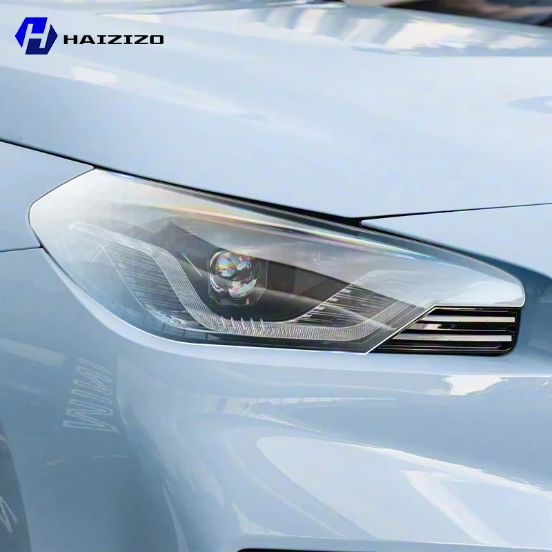 

For BMW M2 G87 2023-2026 Smoke Black TPU Headlight Protection Film Anti-Scratch & UV Resistant Easy Install Vinyl Wrap Kit PPF