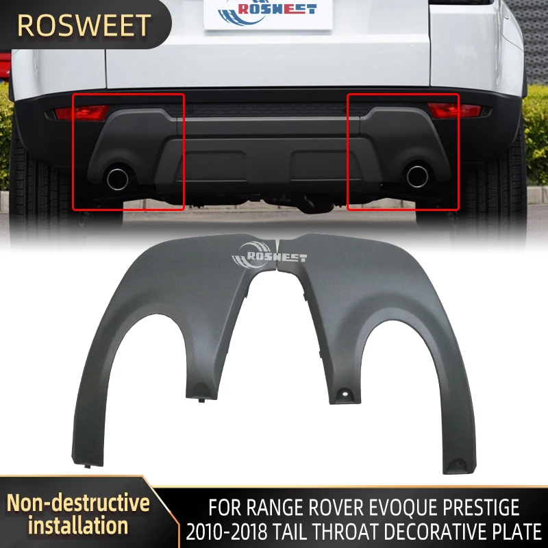 

Rear Bumper Tail Throat Decorative Plate For Range Rover Evoque Prestige 2010-2018 Car Accessories