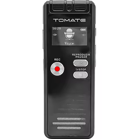 Gravador De Voz Digital Profissional Com 8GB E Bateria De 40 Horas Ativado Por Voz Para Aulas E Reuniões Com Áudio Cristalino