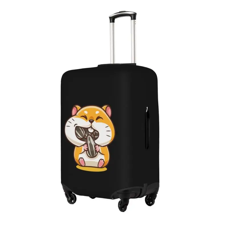 Cute Hamster animal pattern Travel Suitcase Protective Cover Luggage Protective Cover Suitable for 18-32 Inch Suitcases DIY