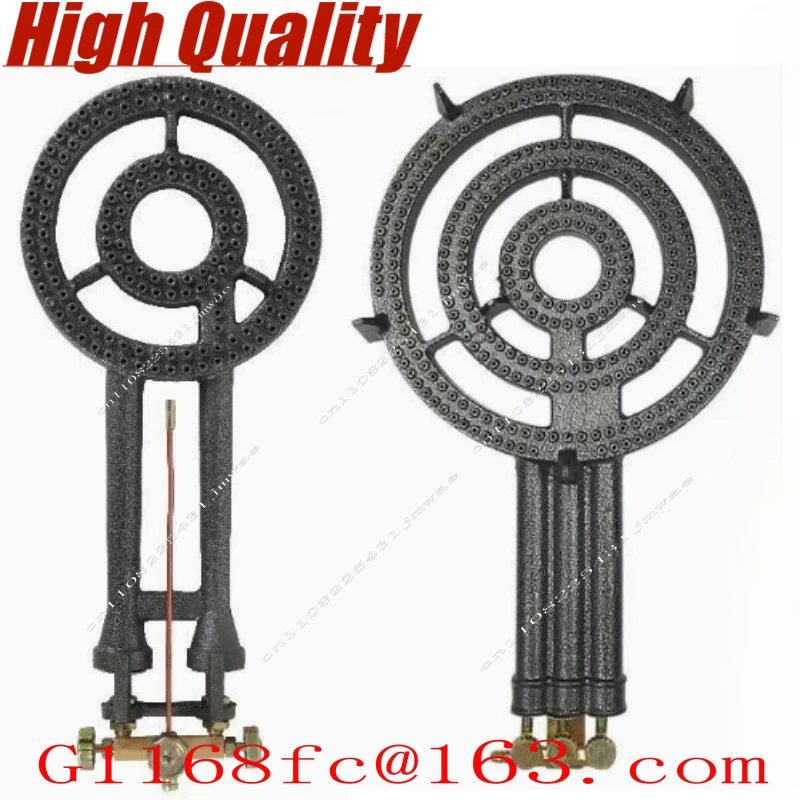 Commercial large three-ring gas stove pancake gas stall iron plate burner