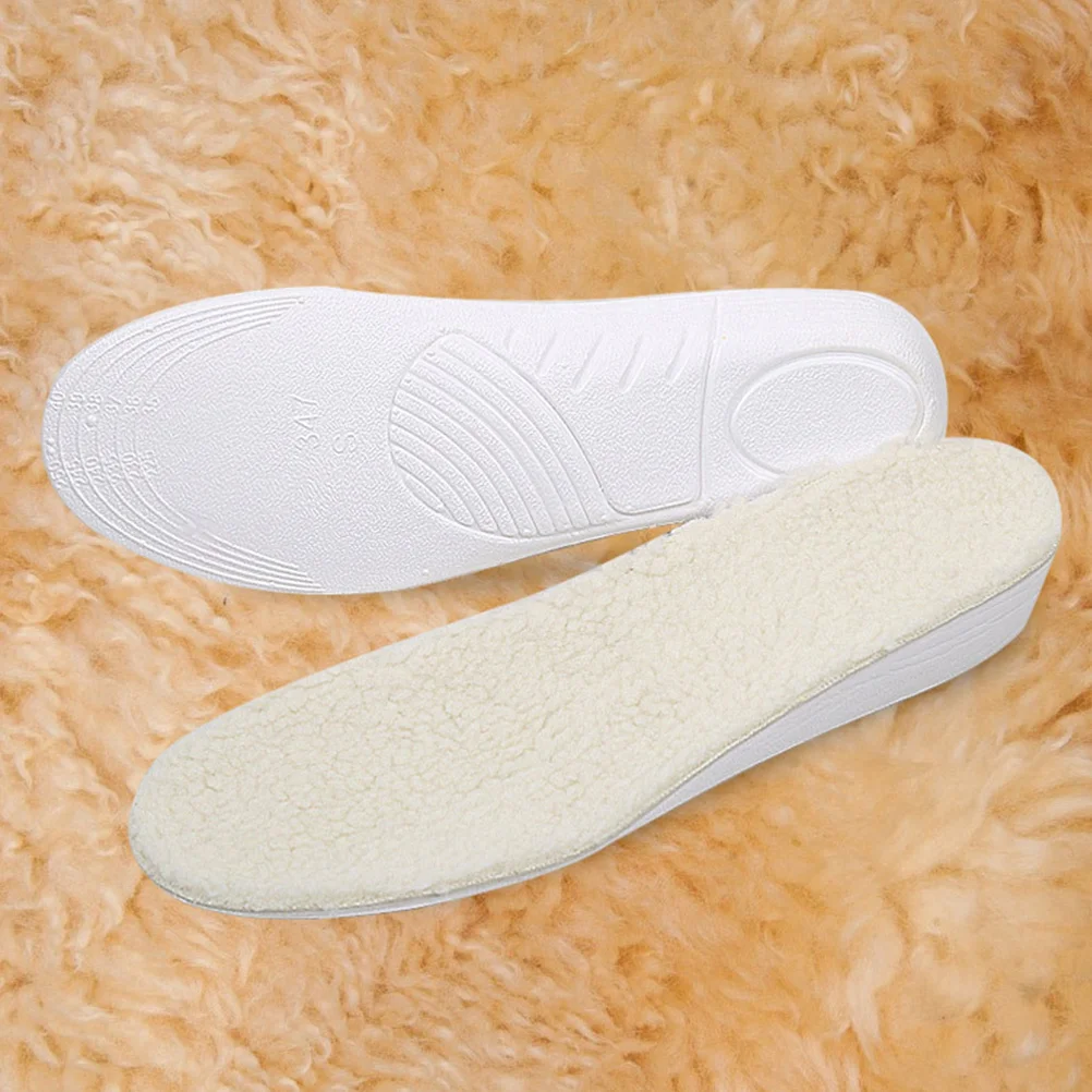 1 زوج النعال الصوف الدافئة 2.5 سنتيمتر الارتفاع زيادة منصات الأحذية أطول وسادة عدم الانزلاق رفع مريحة للرجال النساء أداة العناية بالقدم #2