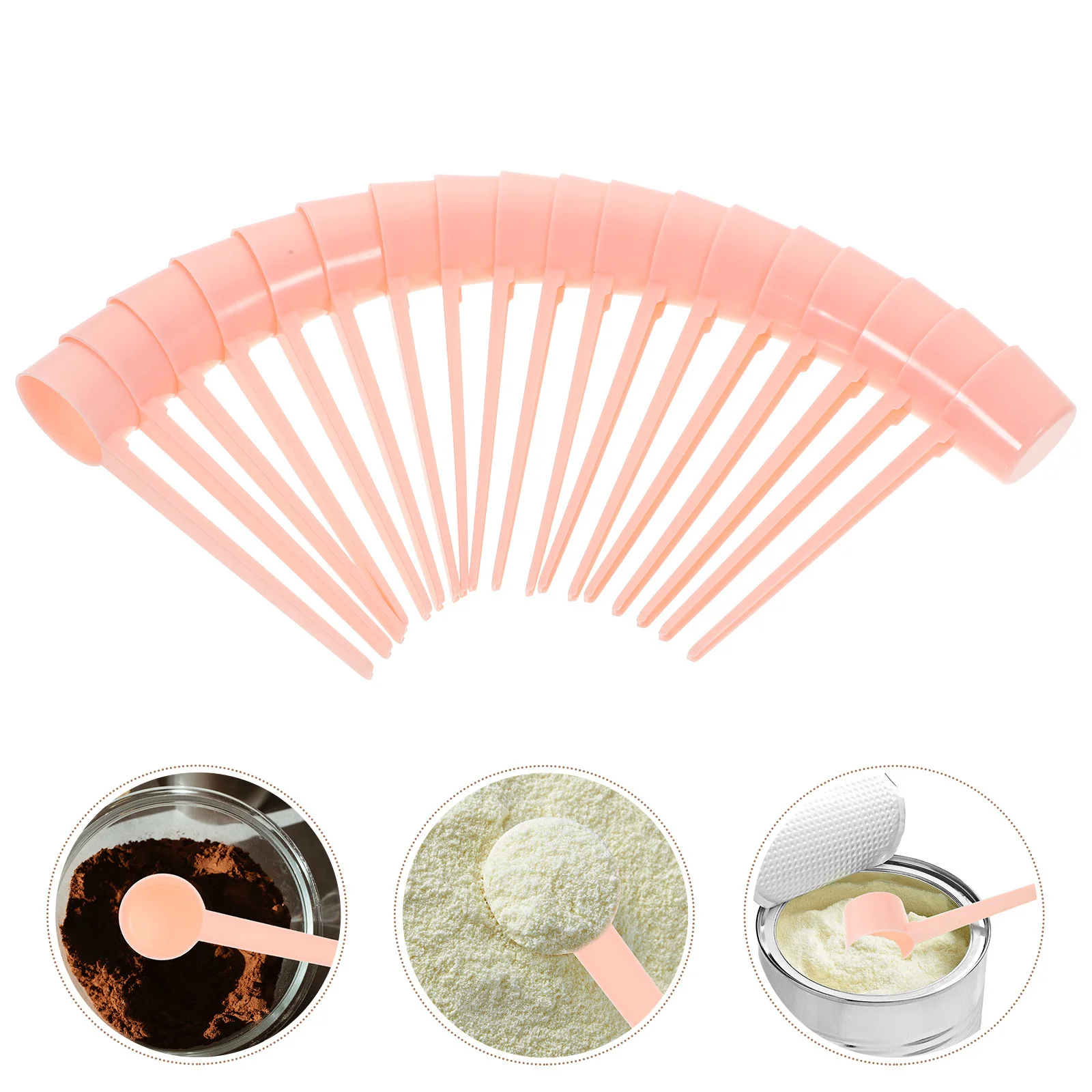 

20Pcs Coffee Measuring Spoons Reusable Plastic Household Milk Powder Spice Scoop Kitchen Measuring Tools Set Spice Spoons
