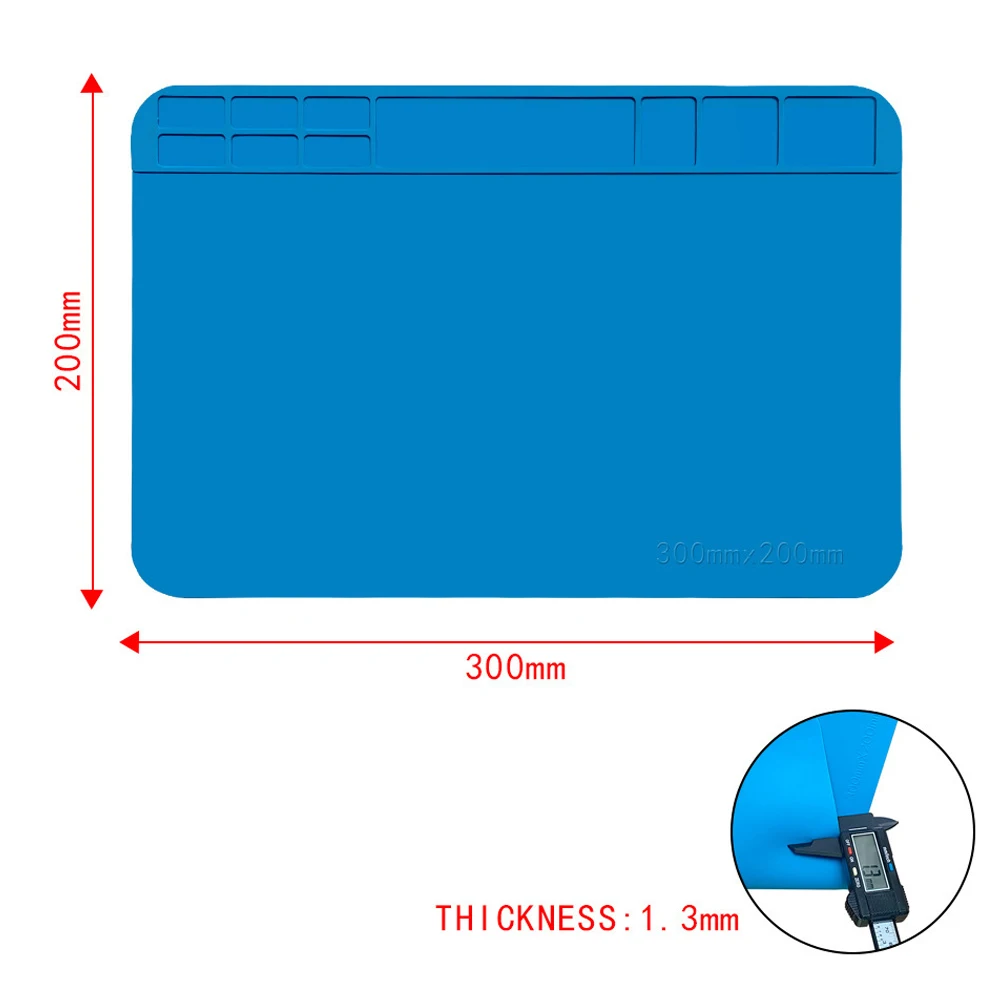 Esteira De Solda Almofada De Reparo Isolamento Estação De Solda Resistente Ao Calor Plataforma De Mesa De Almofada De Trabalho De Silício para