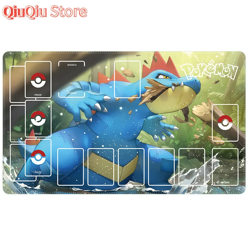 Charizard Fire Blast TCG Spielmatte, Gaming-Mauspad, wasserdichte, rutschfeste Schreibtischunterlage – Detail 3