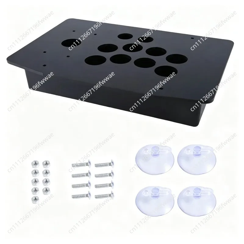 For Arcade Joystick Acrylic Panel Case for Arcade Game Machine DIY Can Be Installed Joystick Button for Retro Video Game Durable
