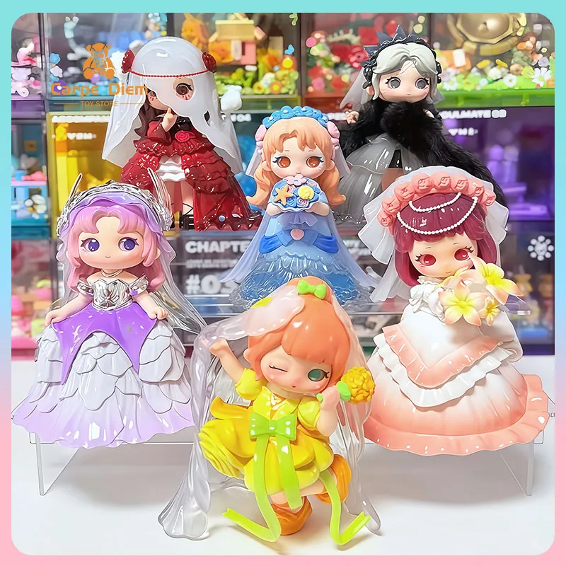 

Оригинальная слепая коробка Ziyuli V6, моя собственная свадебная серия, загадочные коробки, милые модели, украшения, коллекционные куклы, подарок-сюрприз для девочки