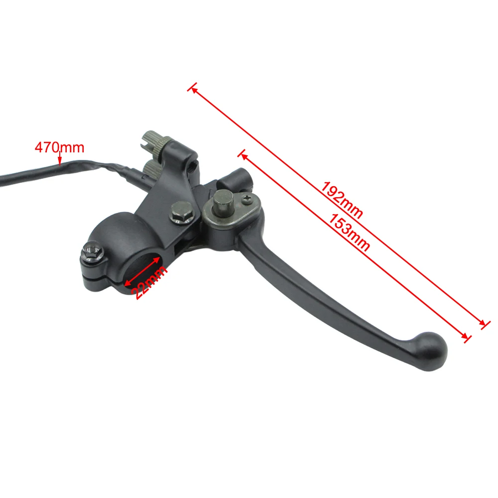 7/8'' 22mm Dual Cable Wire Right Brake Lever For 49cc 50cc 70cc 90cc 110cc ATV Quad GO Kart Gas Oline E Bicycle Parts