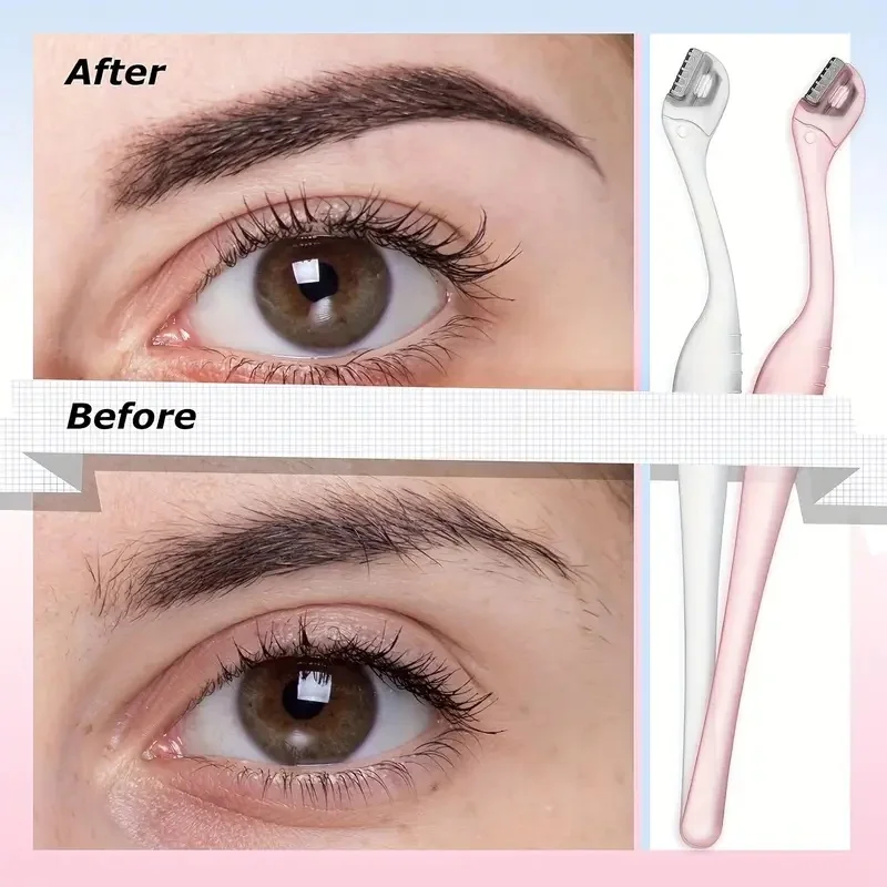 Precision Facial Razor for Women: Mini Eyebrow Trimmer for Lip & Mustache, Formaldehyde-Free Carbon Steel Blade with Cover