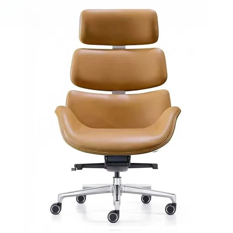 

High Quality Large Ergonomic Swivel Office Chair Leather Cushioned Executive Waiting Area Luxury Chair