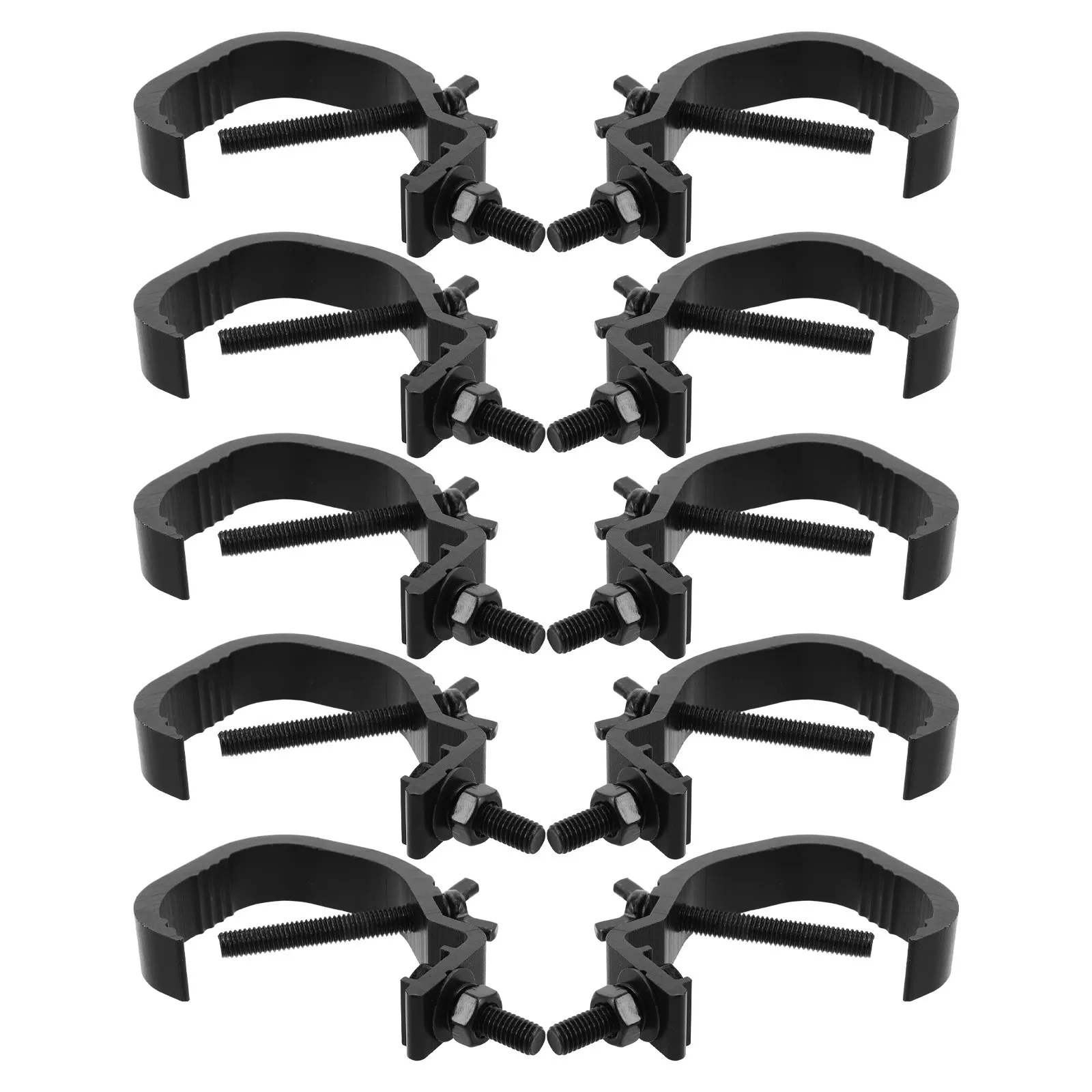 10Pcs Stage Light Clamps Aluminium Alloy Heavy Duty Light Hooks for Stage Performance Wedding Party Lighting Equipment