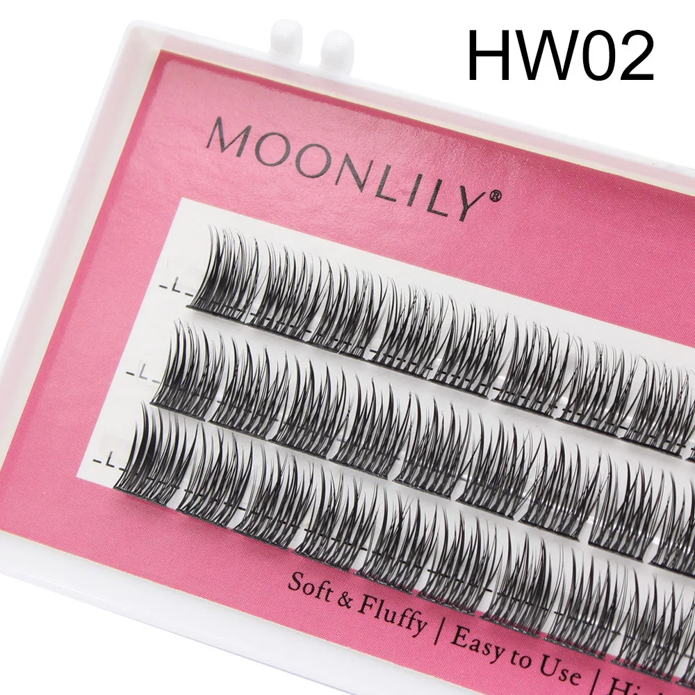 Großhandel 3d flauschige einzelne Cluster falsche Wimpern vorgefertigte DIY Wimpern Bündel weiches Band Wimpern Bündel Wimpern Make-up-Tool – Detail 8