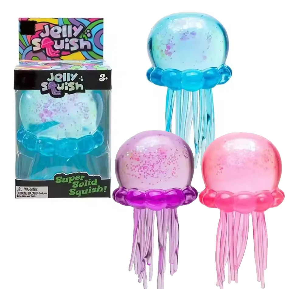 

High quality Jellyfish Squeeze Toy Super Soft Mochi Fidget Toys Slow Rebound Toy for Friend Anxiety Relaxation Squeeze Gift
