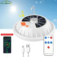 1Pcs Rechargeable LED Bulb Lamp Remote Control Solar Charge Lantern Portable Emergency Night Market Light Outdoor Camping Home