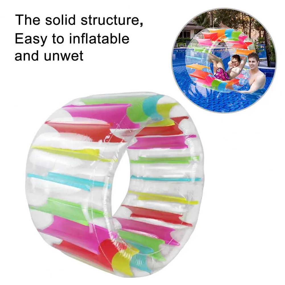 Colorful Inflatable Water Wheel Pool Float Waterproof PVC Huge Roller Float Summer Children Swimming Pools Toy For Kids/adults