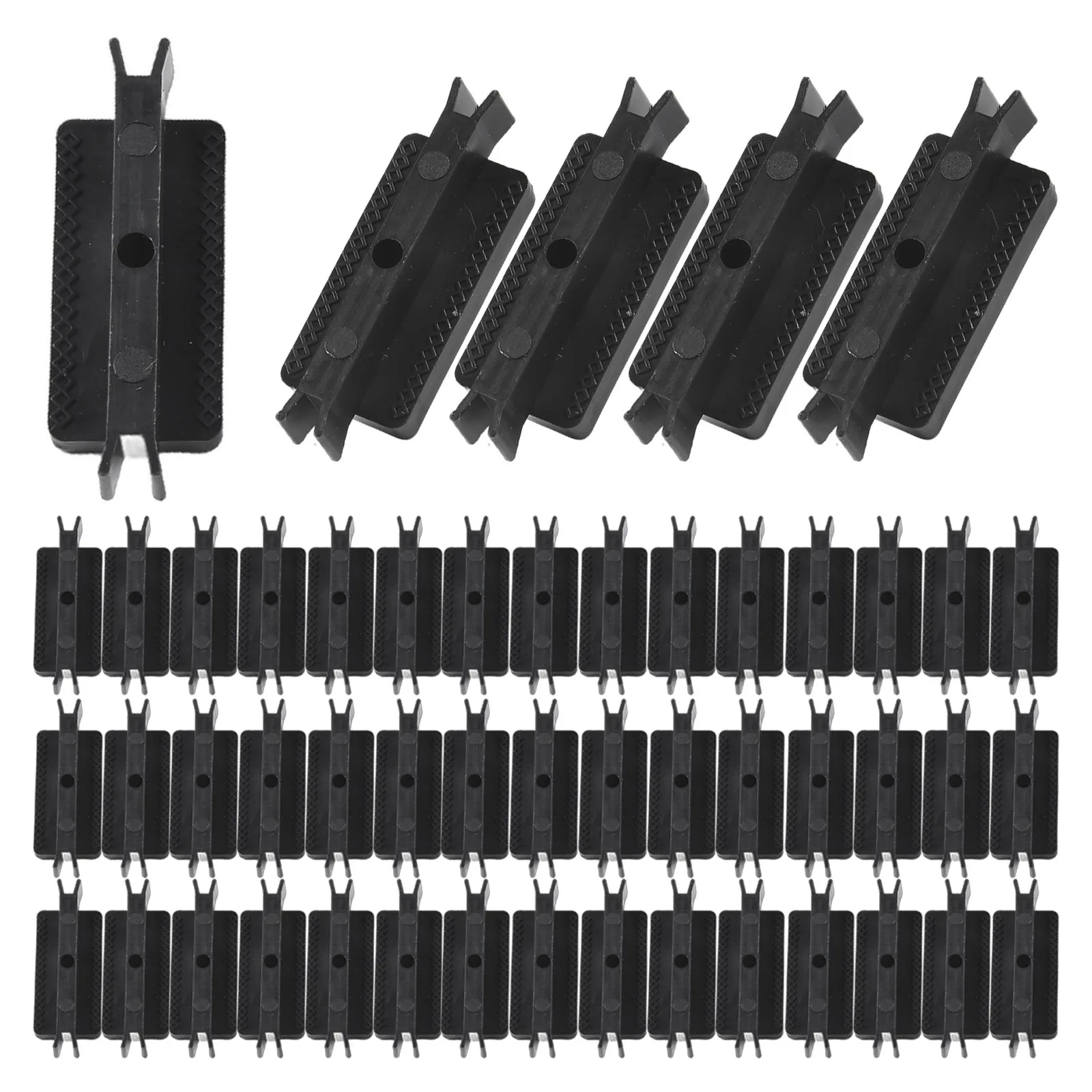 50Pcs Dovetail Composite Deck Clip Easy-assembly Outdoor Yard Garden Floor Wood Plastic Flooring Accessories