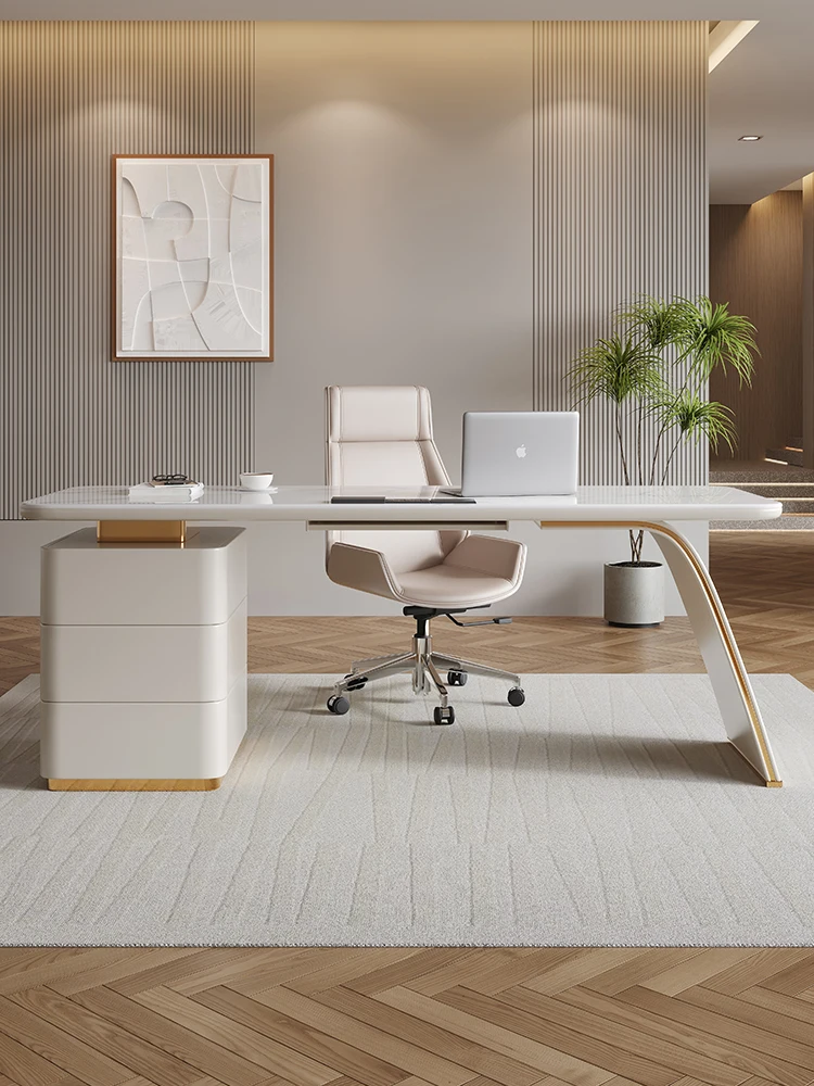 French luxury desk, modern and simple, high-grade rocker desk, home use.