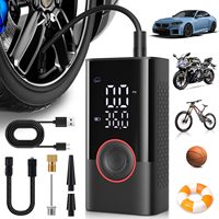 Tire Inflator Portable Air Compressor, Cordless Mini Bike Tire Pump 4000mAh Auto Air Pump 150 PSI Car Tires Pump Mini Air Pump