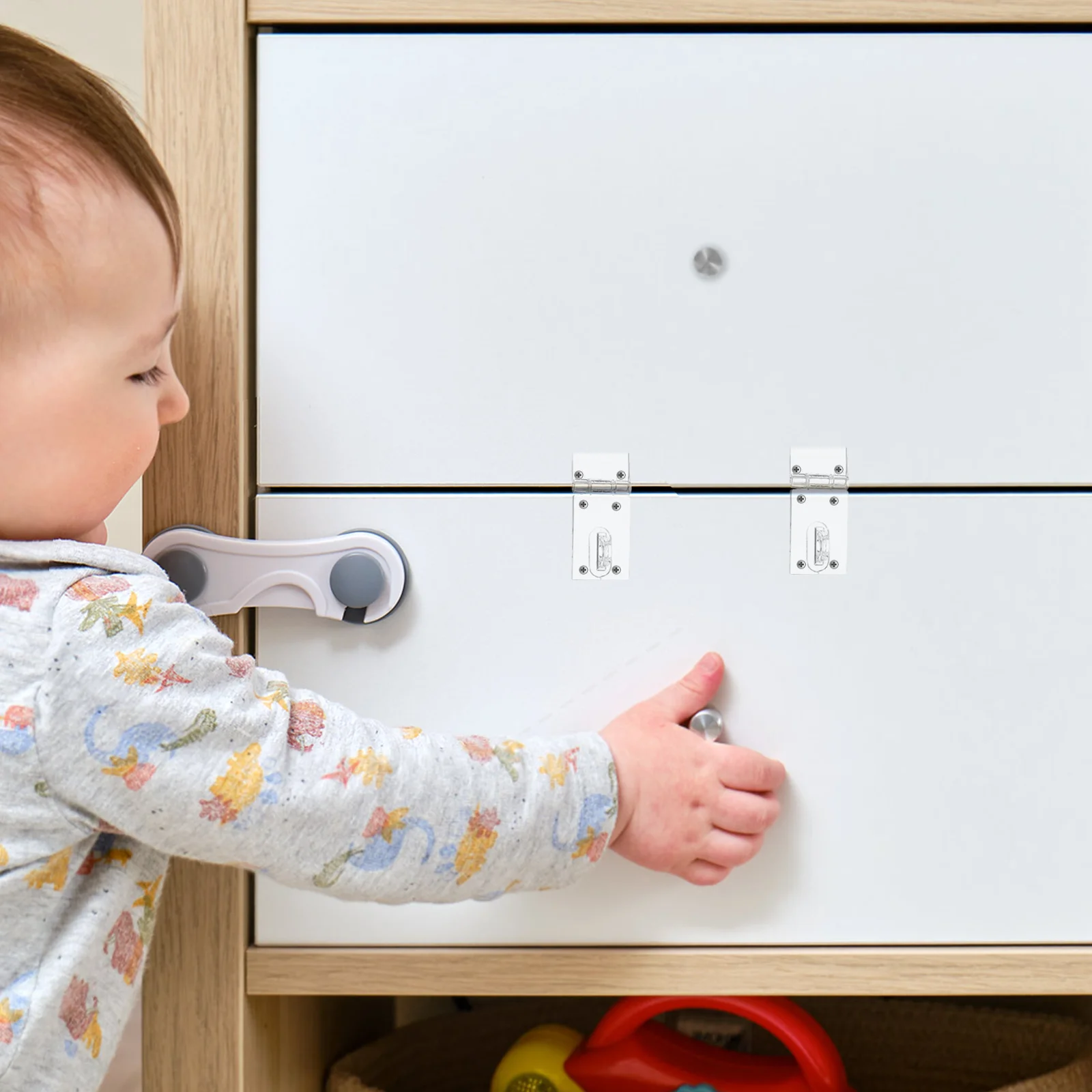 

10Sets Transparent Acrylic Lock Hasp Clear Snap Buckle Hinge Latch Cabinet Drawer Box Accessories Organizer