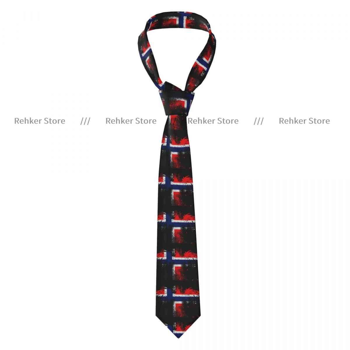 

Formal Skinny Neckties Classic Men's Norway Flag Wedding Tie Gentleman Narrow