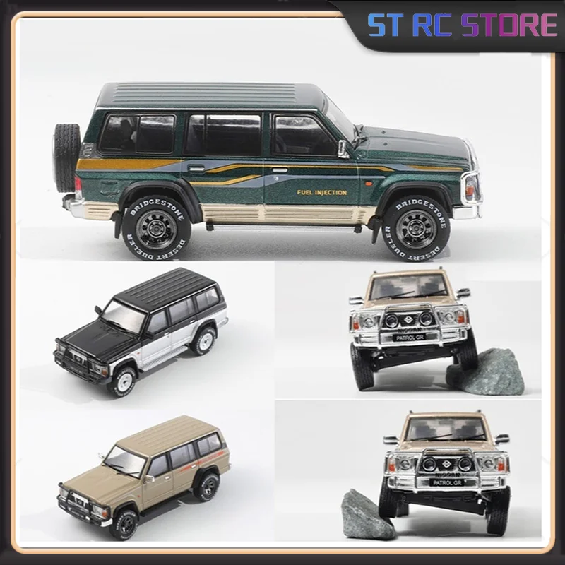 Pre-Order Tule 4th Generation Nissan Patrol Y60 Off-Road Vehicle Suv Shadow Pro 1:64 Alloy Car Model Gifts-Shipped In January