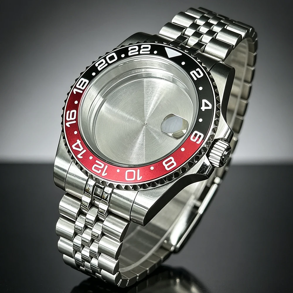 Classics 40mm Men Snapback Mechanical watch Accessories Stainless Steel Case For NH35,36,34 Miyota8215 ST1612 Sapphire Glass