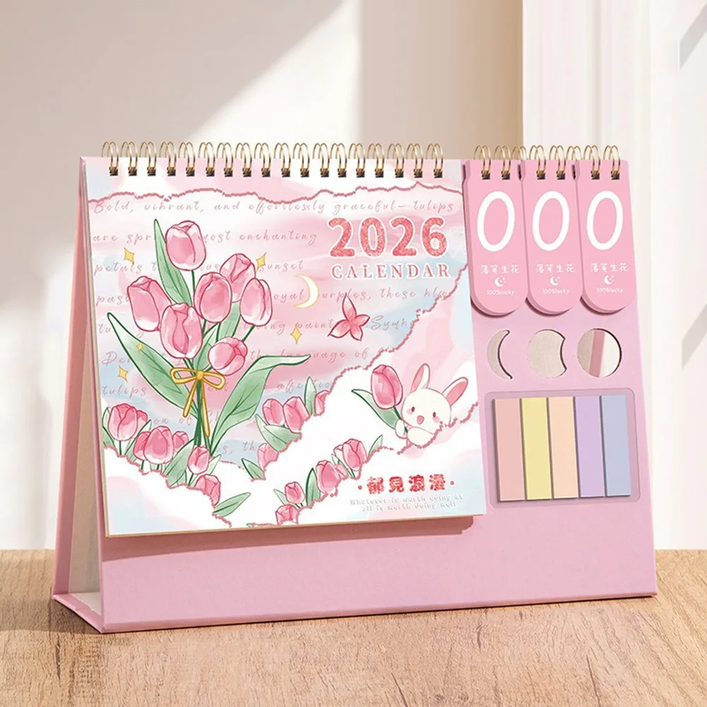 

Креативный настольный бумажный календарь 2026: многофункциональный планировщик, ежедневник, органайзер для дома и офиса