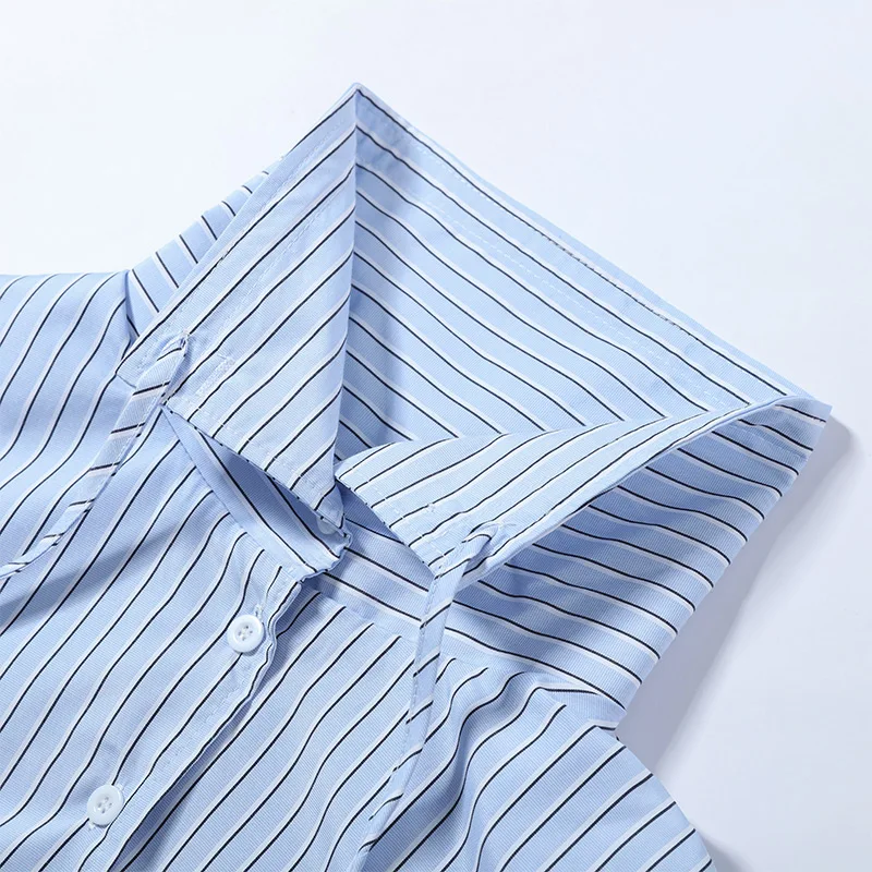 Chic Striped Women's Jacket Skirts Suit Stand Collar Drawstring A-Line Skirts Lady Set 2026 Summer Autumn 2 Pieces Set Women New