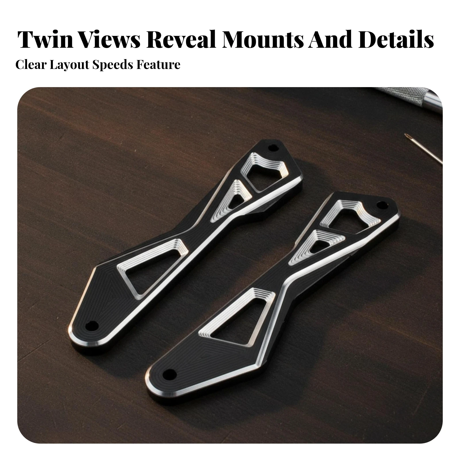 Windshield Trim Brackets Corrosion Resistant Fairing Trim Accents Windshield Bolts Lightweight Screws Long-Lasting