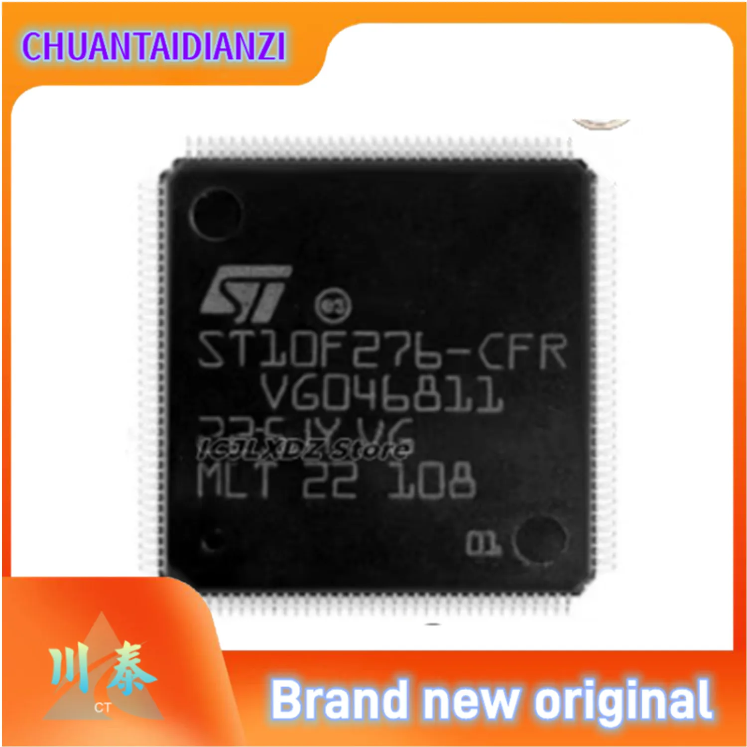 1pcs/lot New Original ST10F276-CFR ST10F276CFR ST10F276 LQFP144 20×20×1.4mm In Stock