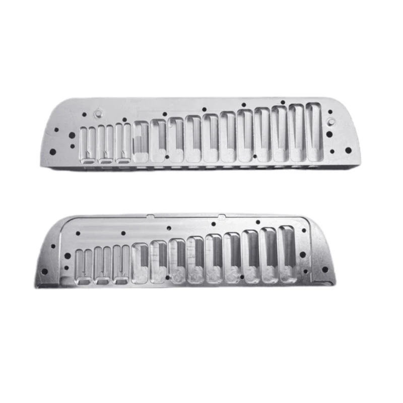 Metal Comb Harmonica Aluminum Smooth C Harmonica Mouth Organ Enduring