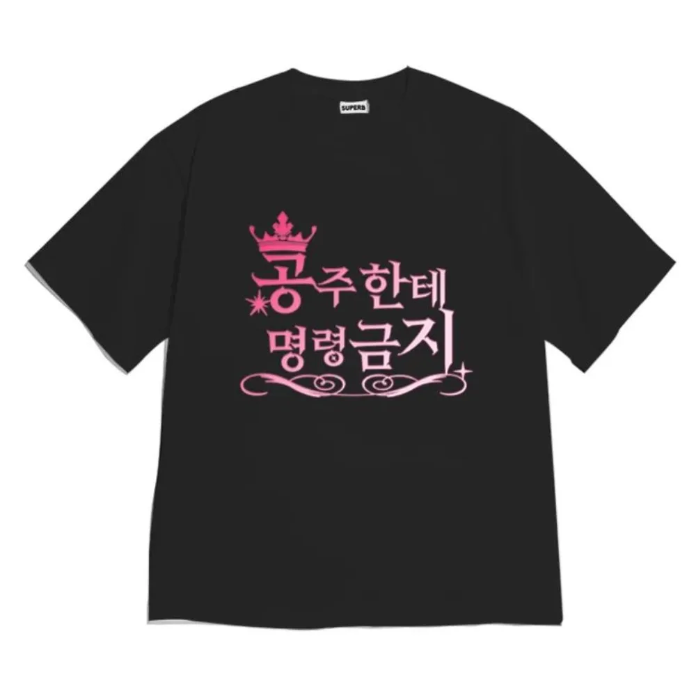 Kawaii Korean Royal Letter Graphic T‑Shirt Pink Crown Printed Pure Cotton Round Neck Short Sleeve Loose Fashion Tee Tops Women's