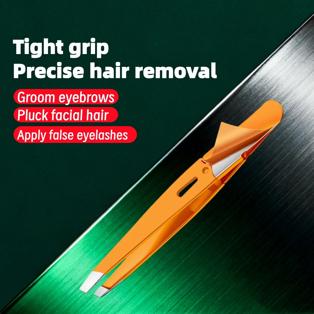YS186プロフェッショナル高品質眉毛ピンセット - ひげの抜き取り、まつげのトリミング、眉毛のグルーミング、脚の毛の除去に