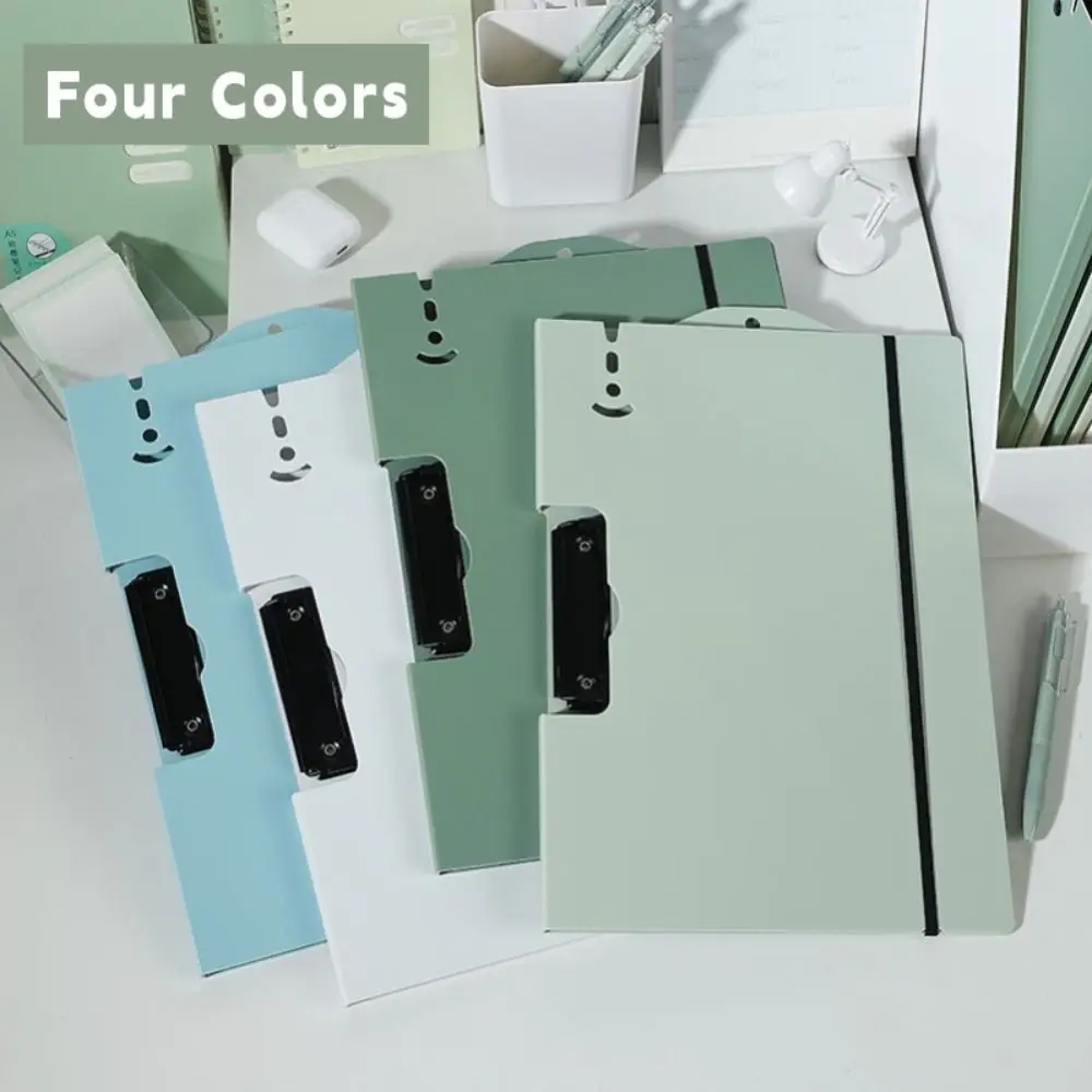 High Quality Strap Design A4 File Folder Multifunction PP Exam Paper Storage Clip Writing Pad Stationery