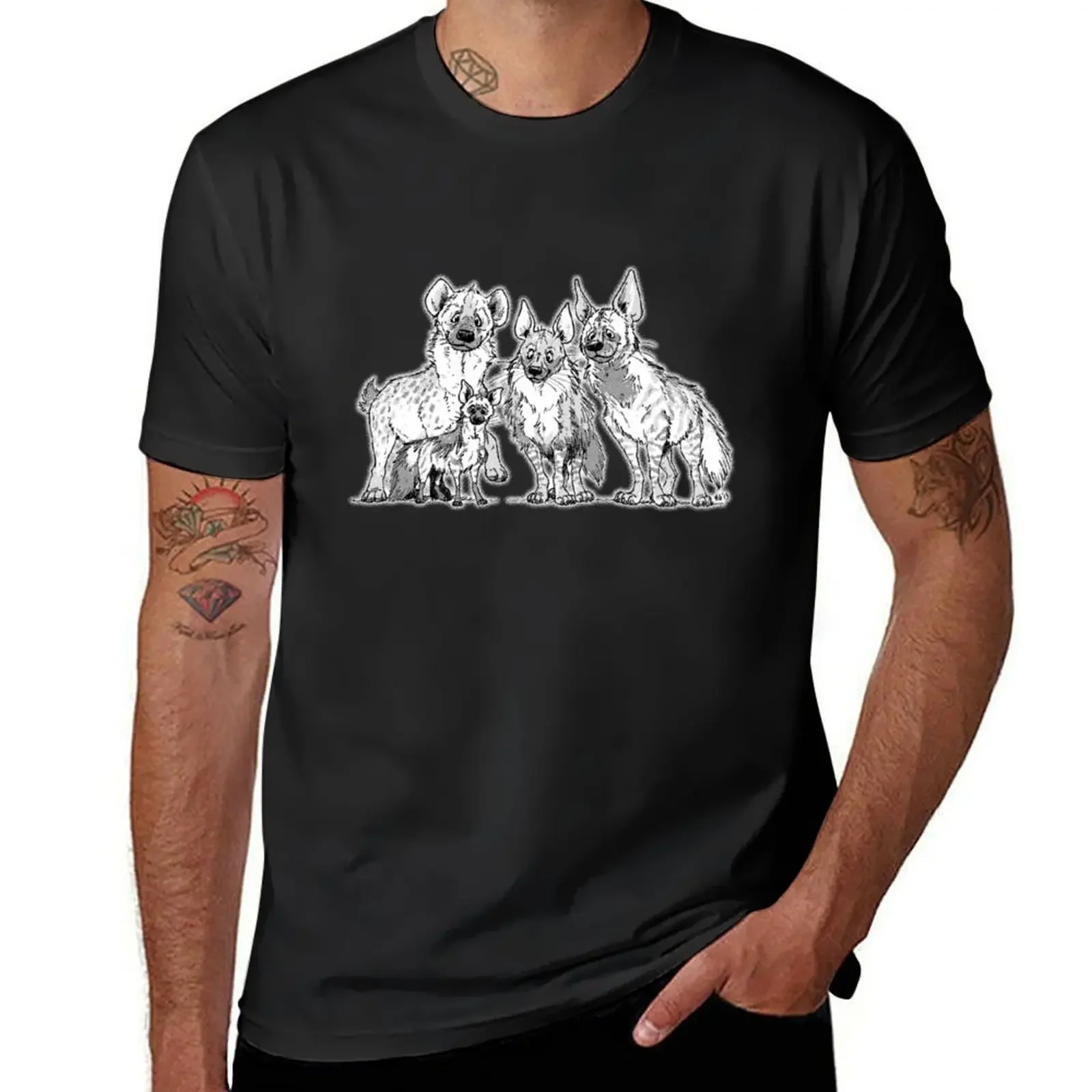 

Hyenas - Two-toned T-Shirt street wear graphic t shirt vintage fitted t shirts for men