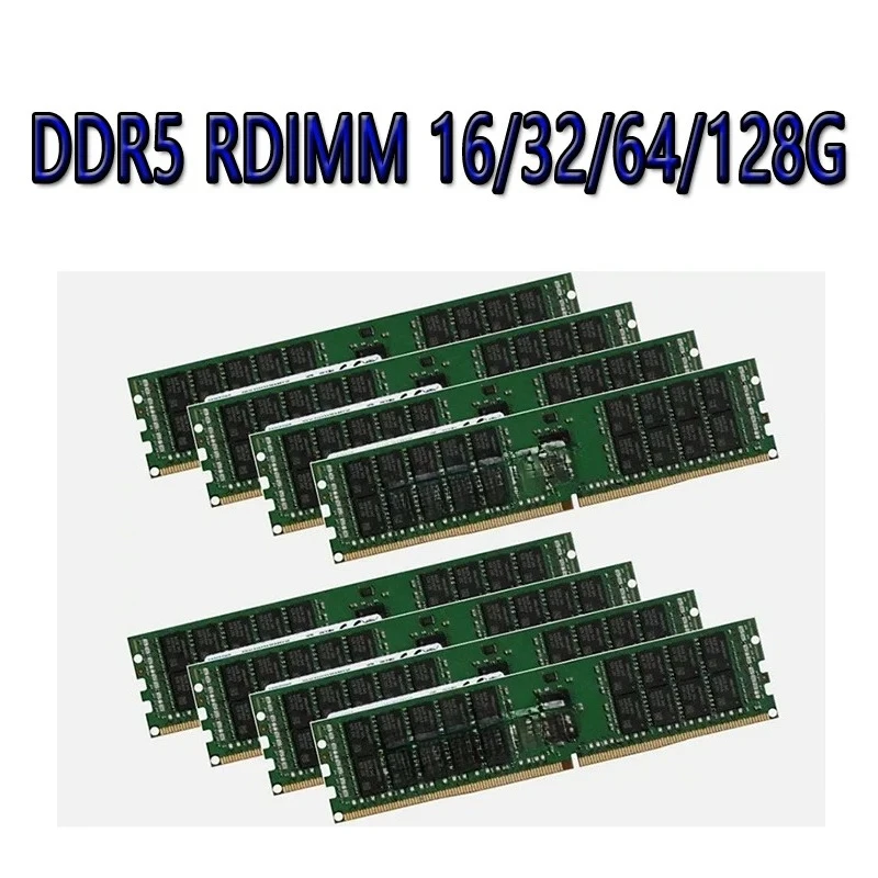 

DDR5 16G 32G 64G 128GB 4800 5600 Mhz Rdimm RAM RECC Memory Workfor Server R760 H13DSH H13SSW Mz73-LM0 X13DEI X13SEI-TF